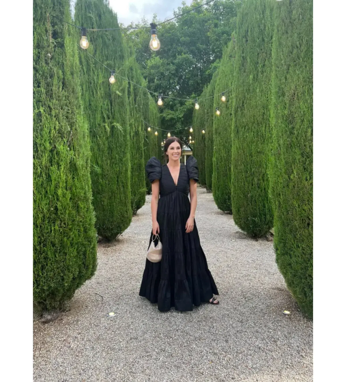 Aje Statuesque Tiered Gown Black Size 14 - Image 1