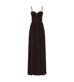 Manning Cartell Double Time Pleat Maxi Dress Dark Chocolate Size 6 for rent on The Volte - image 15