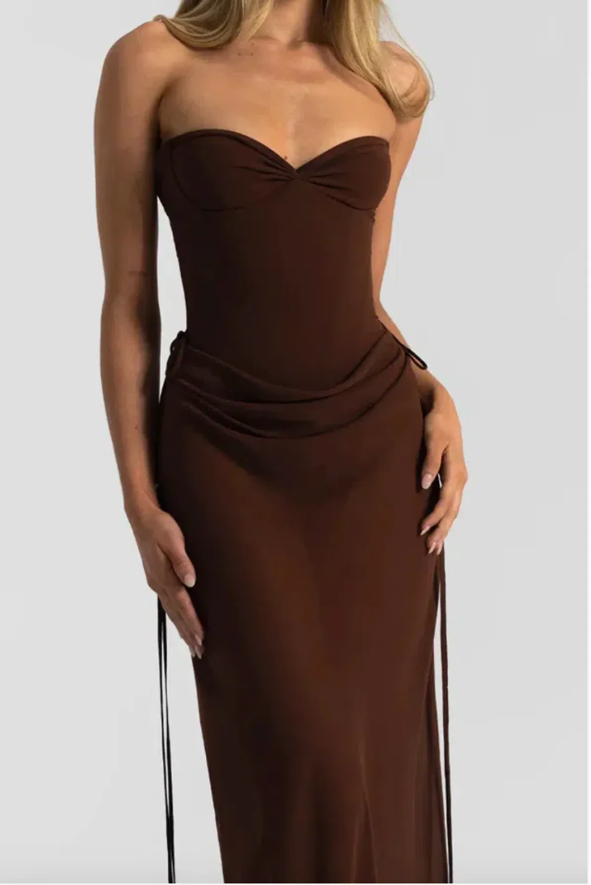 Natalie Rolt Verity Bustier & Allira Skirt Espresso, size 0 (au6) - Image 2