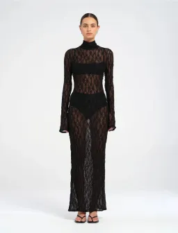 Dante Maxi Dress Size 6 Black for rent on The Volte - image 4