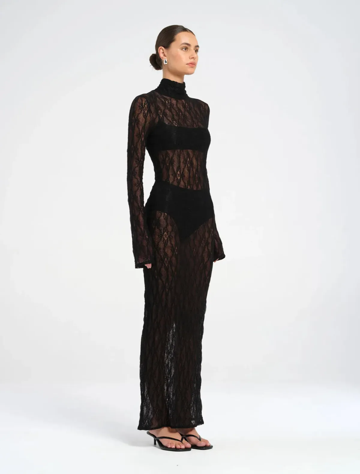 Dante Maxi Dress Size 6 Black - Image 2