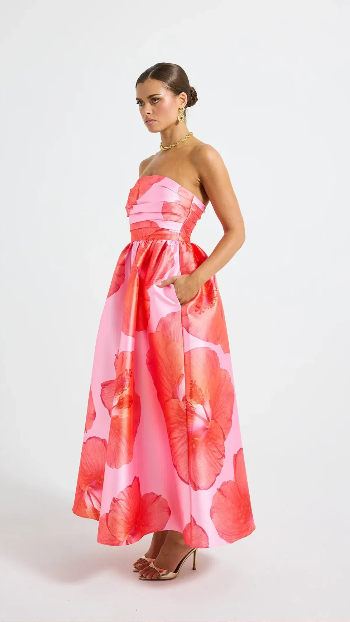 Pasduchas kalani Strapless Midi Dress Size 12 - Image 2
