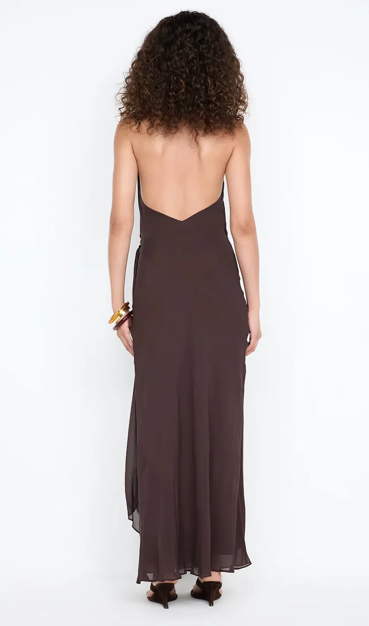 Bec & Bridge SONEVA WRAP DRESS - Dark chocolate size 8 - Image 3
