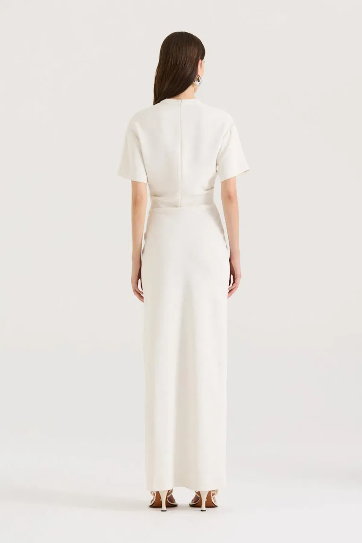 Henne Avila Maxi Dress in Cream Size 8 - Image 3