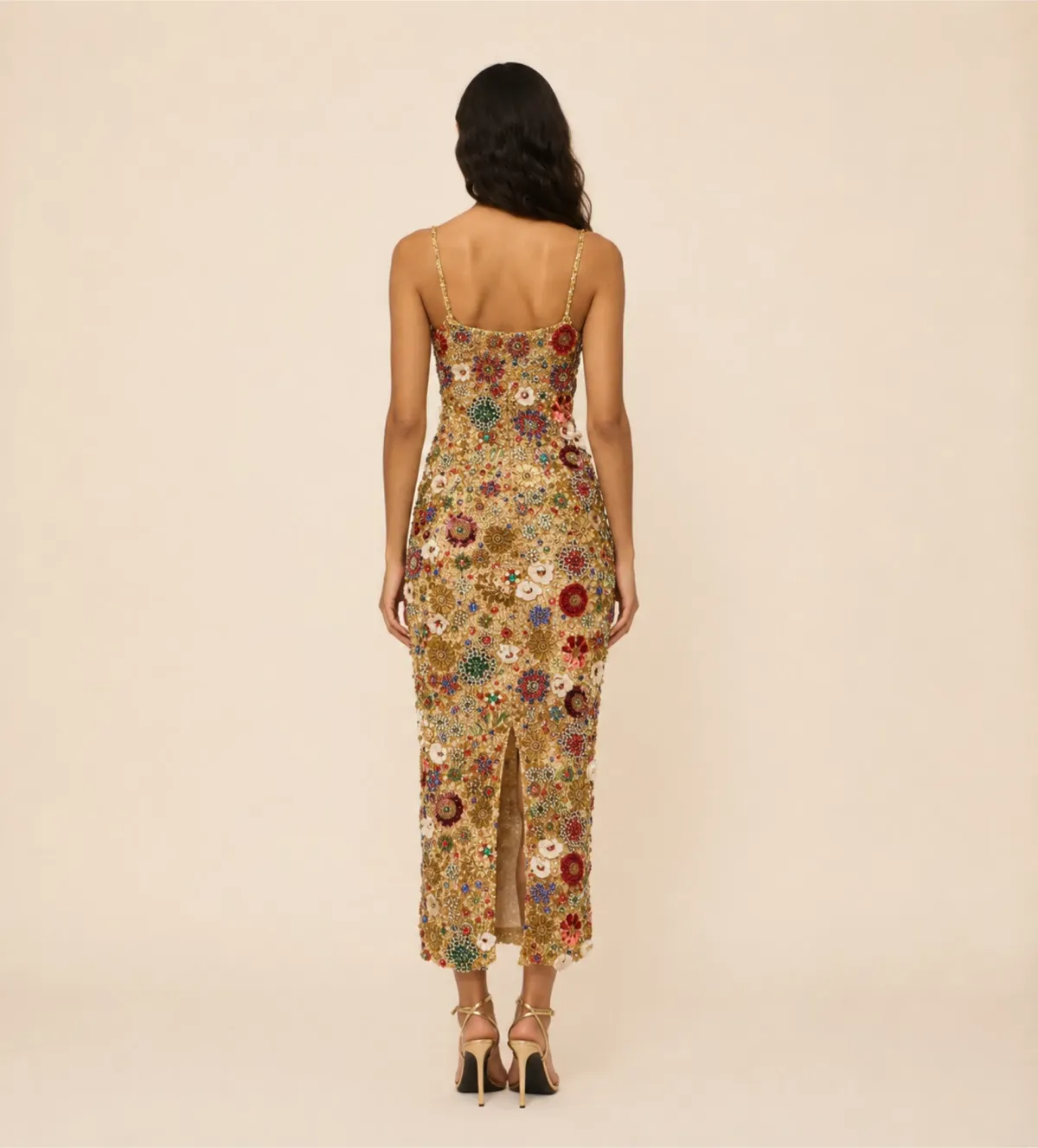 Rachel Gilbert Francesca Gown in Gold Size 3/AU12 - Image 2
