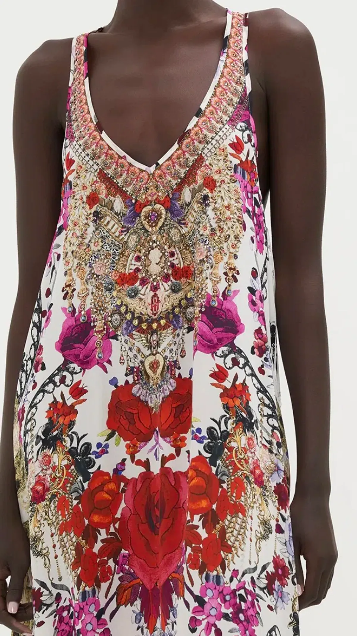 Camilla Reign of roses v neck racerback dress s.XXL - Image 4