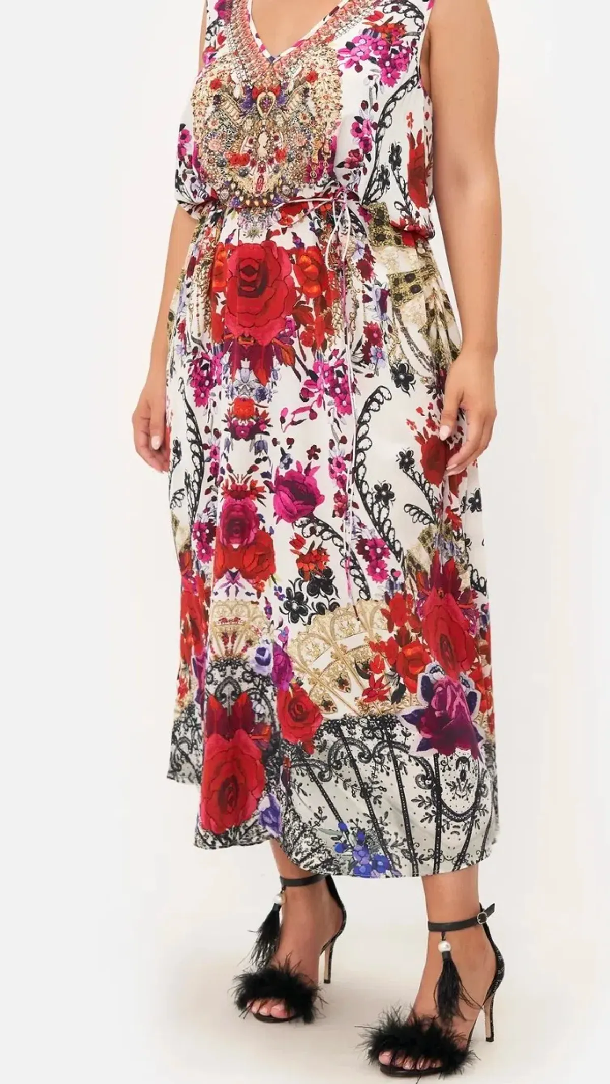 Camilla Reign of roses v neck racerback dress s.XXL - Image 2