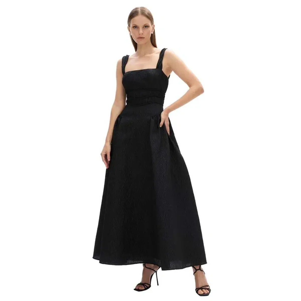 Rachel Gilbert Sophia Strap Dress in Black Size 4 / AU 14 - Image 2