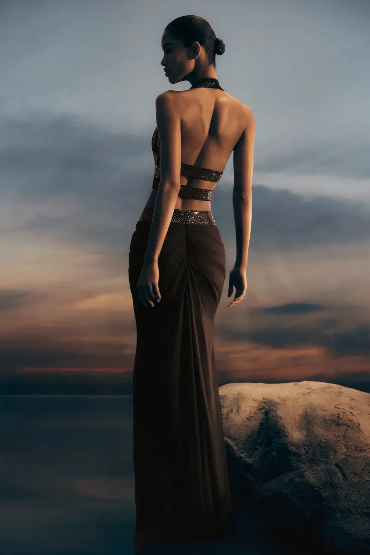 MESHKI Siren Halter Top & Maxi Skirt. Size S / AU 8 - Image 6