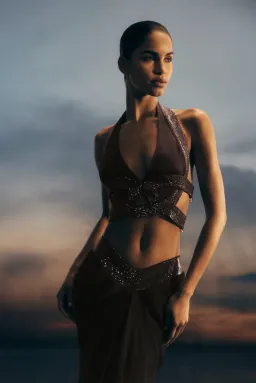 MESHKI Siren Halter Top & Maxi Skirt. Size S / AU 8 for rent on The Volte - image 10