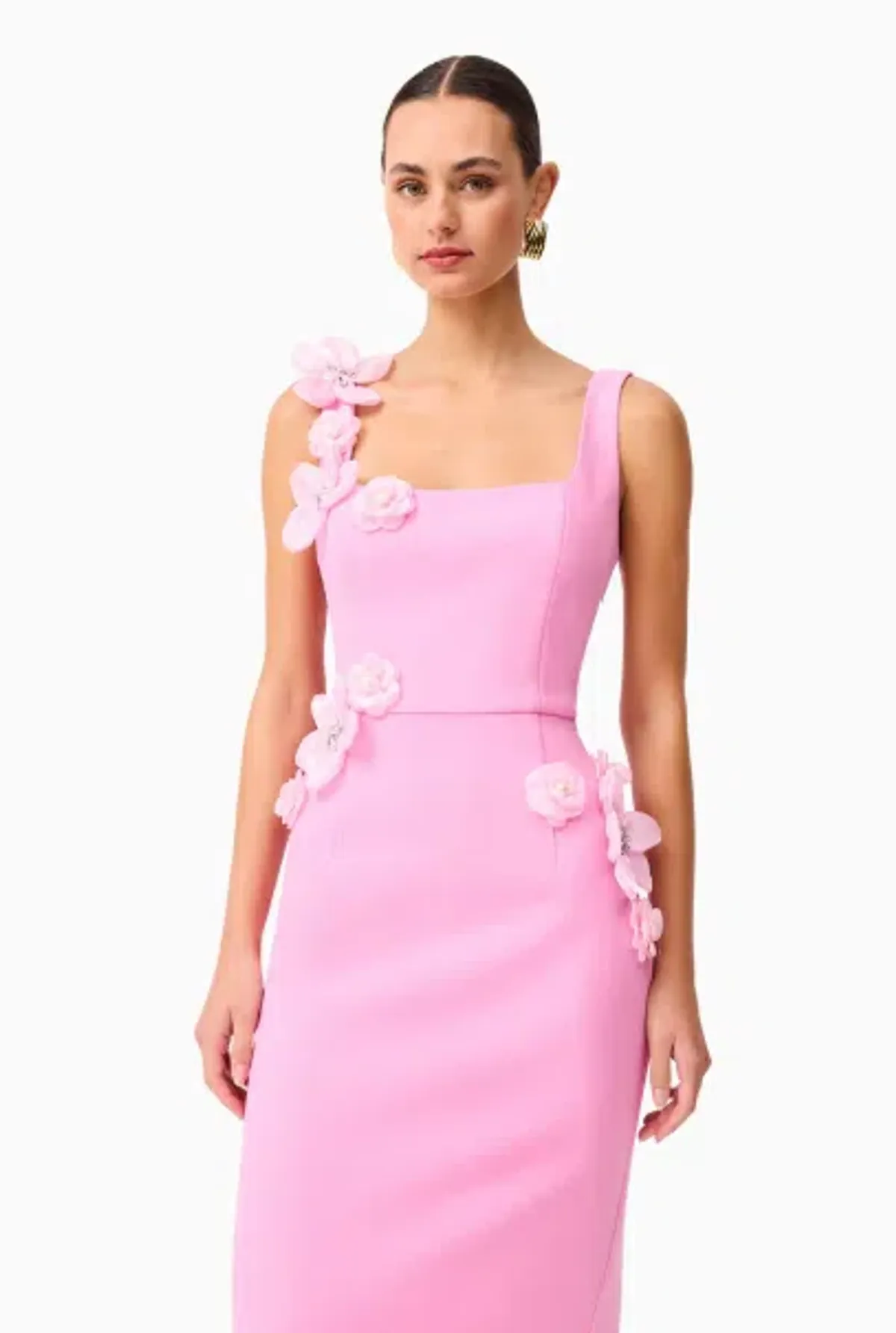 Elliatt Chantelle 3D Midi Dress Pink - 10 - Image 7