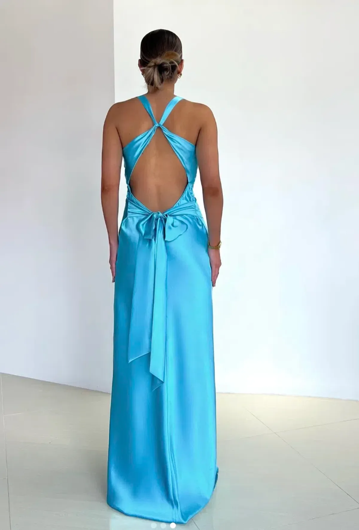 Ruth Tarvydas Aqua Goddess Gown Size 10 - Image 2