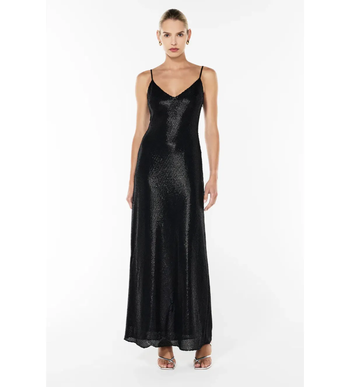 Manning Cartell High Voltage Slip Maxi Dress Black Size 8 - Image 1