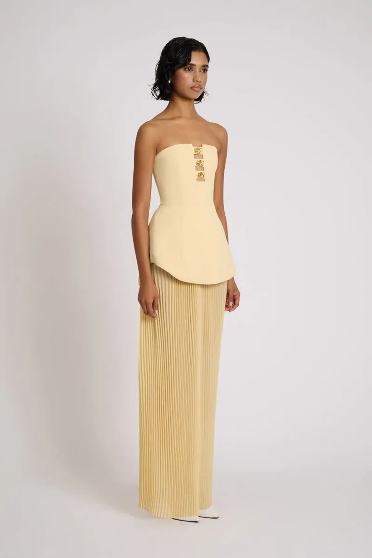 Eliya The Label Leo Dress in Lemon Size AU10 - Image 2