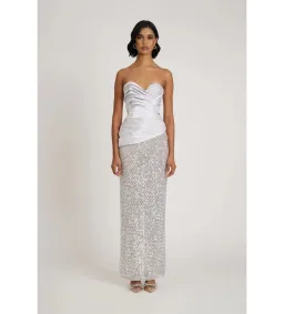 Eliya The Label Gia Gown in Silver Size AU8 for rent on The Volte - image 1