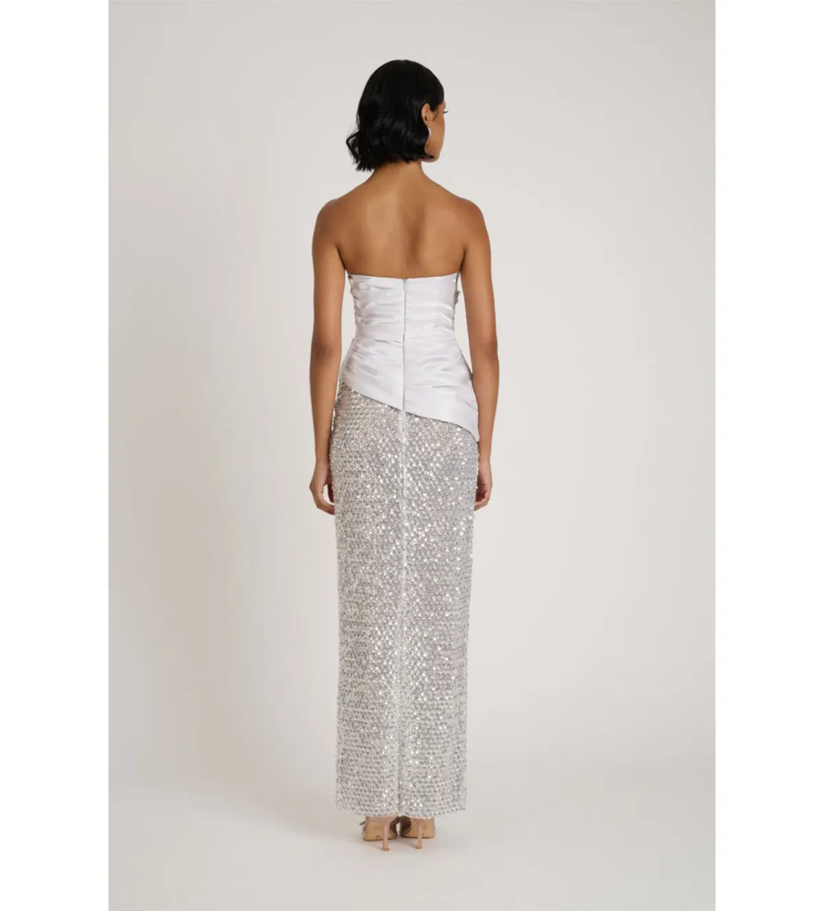 Eliya The Label Gia Gown in Silver Size AU8 - Image 3