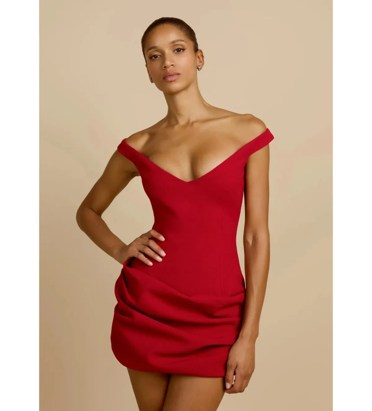 Arcina Ori Avery Mini Dress Red Size 10 - Image 4