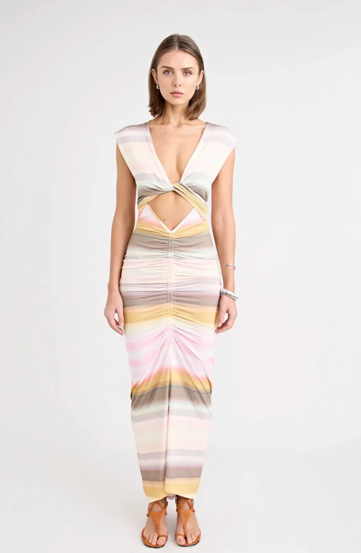 Elara Dress Peach - Pfeiffer - XS - Image 3