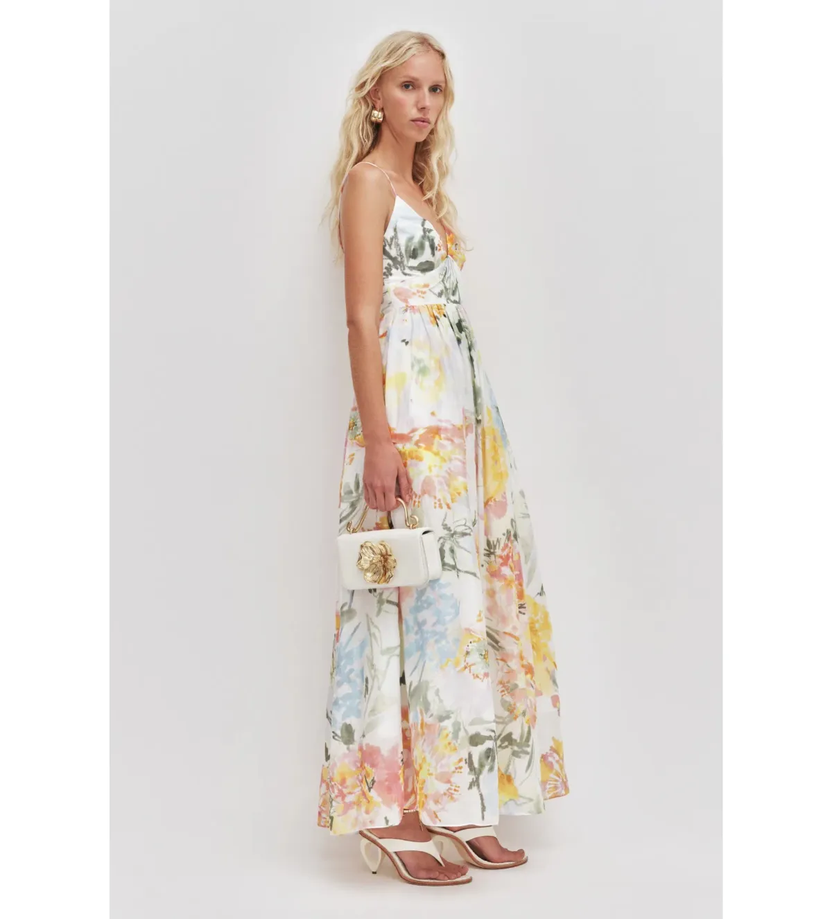 Aje Vacation Maxi Dress Jardin Size AU 12 - Image 2
