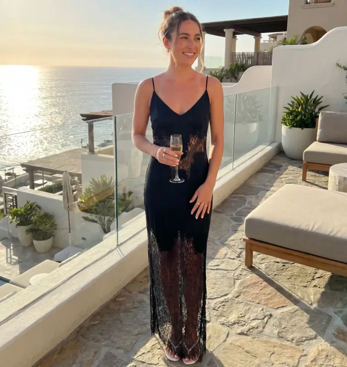 Camilla And Marc Filigree Dress in Black Size AU8 - Image 4