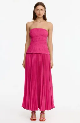 Acler Rockland Midi Dress Pink - 10 for rent on The Volte - image 1