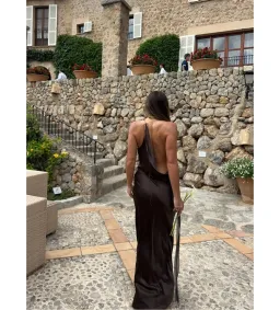 Natalie Rolt Gabi Gown Espresso Size 2 AU 10 for rent on The Volte - image 6
