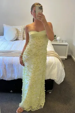 ENCHANTMENT BALCONETTE DRESS | LIMONCELLO - SIZE 4 for rent on The Volte - image 1