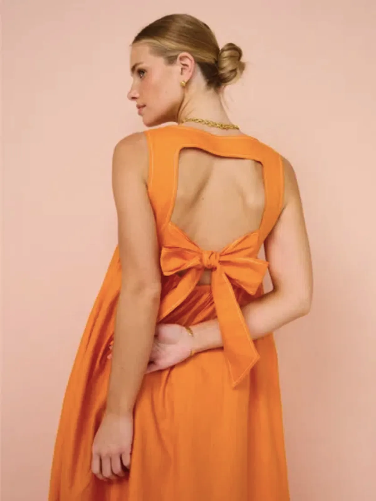 Hansen & Gretel Paloma Dress In Tangerine - Image 3