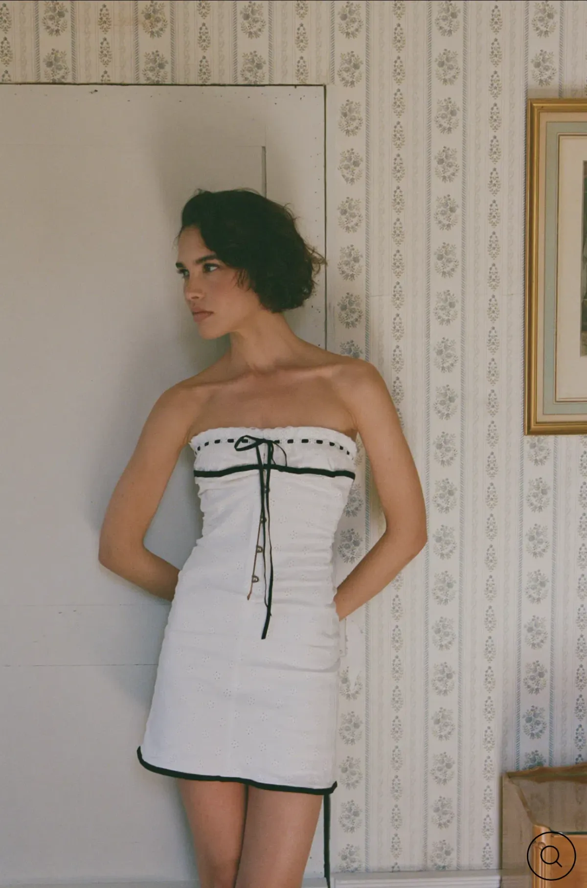With Jean SABRIN DRESS | WHITE EMBROIDERY size S - Image 4