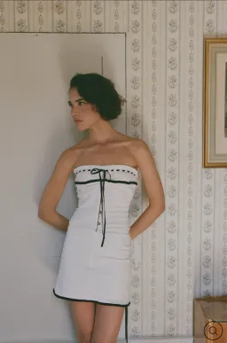 With Jean SABRIN DRESS | WHITE EMBROIDERY size S for rent on The Volte - image 4