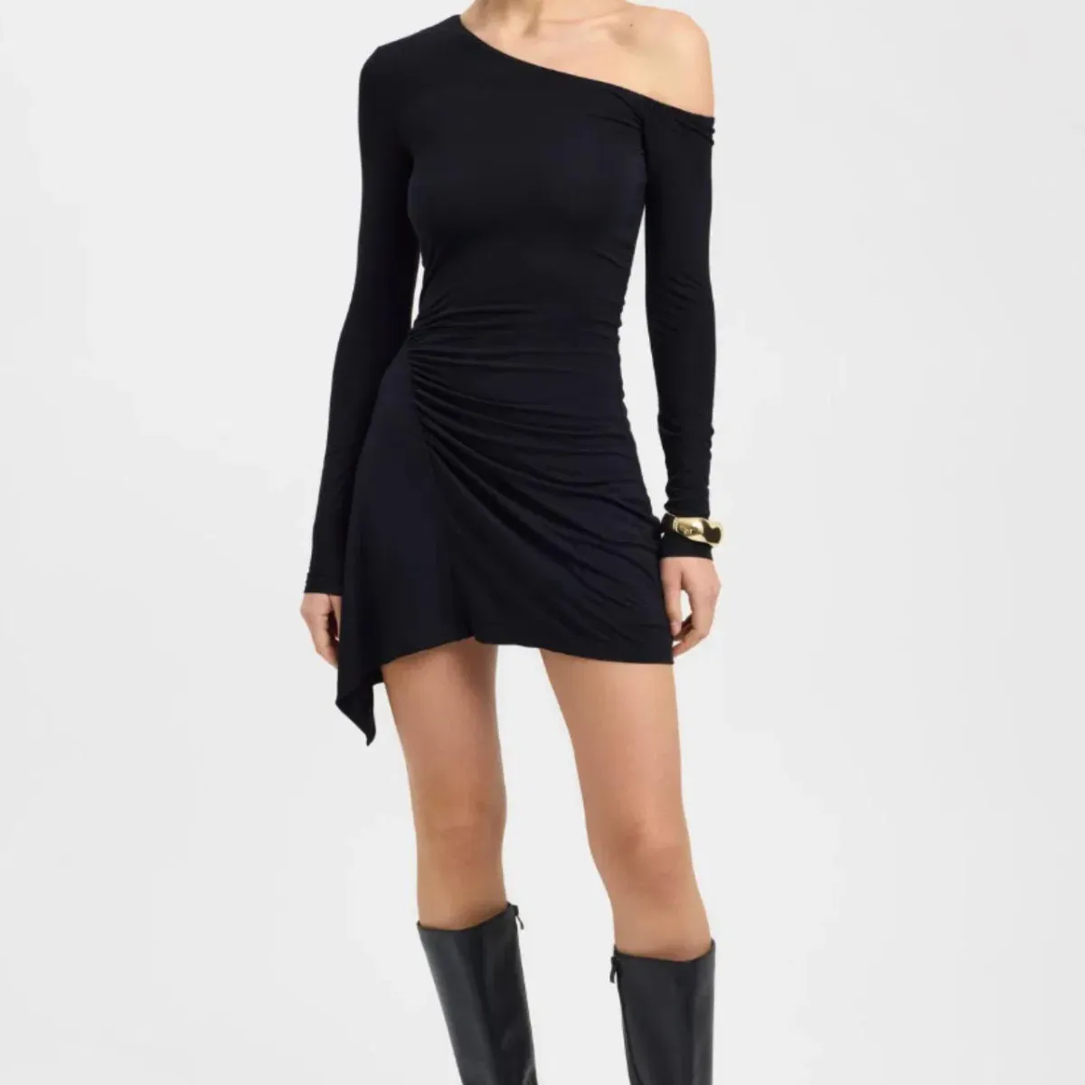 Kookai Asymmetrical Mini Dress Size 6 - Image 1