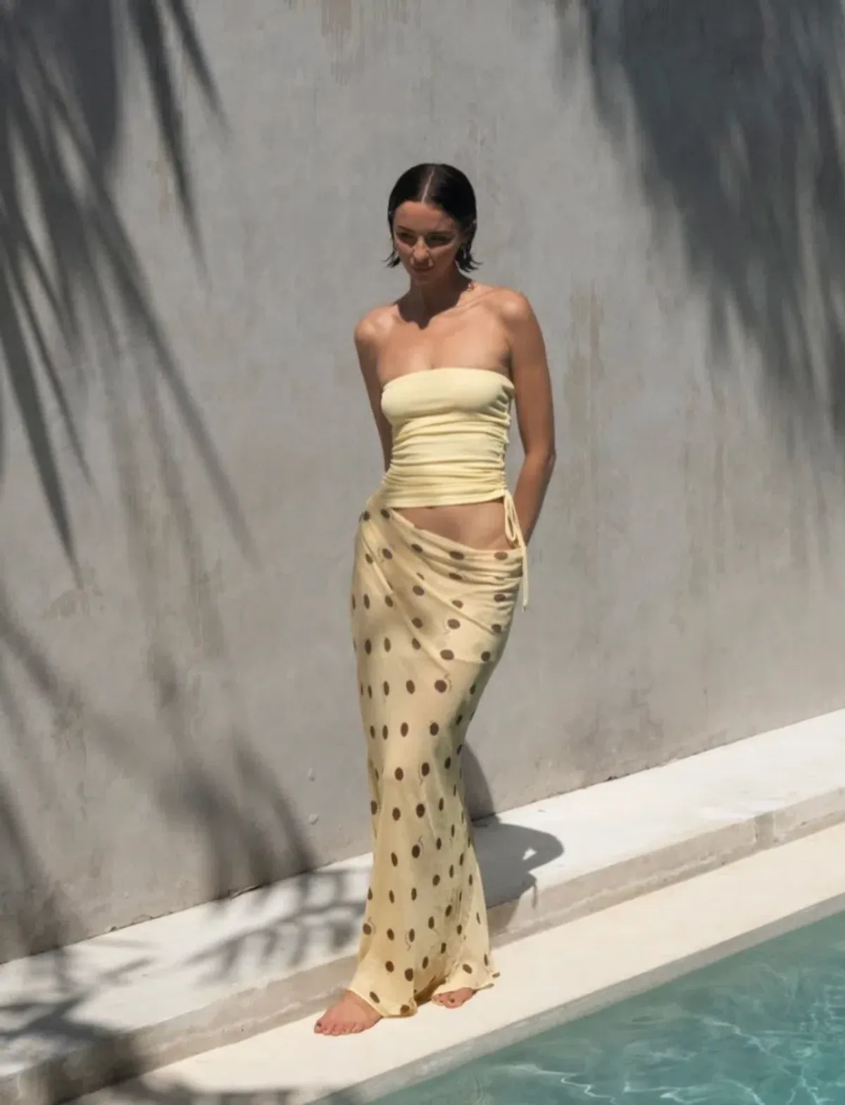 Benni Roscoe Maxi Dress Butter Spot - Image 1