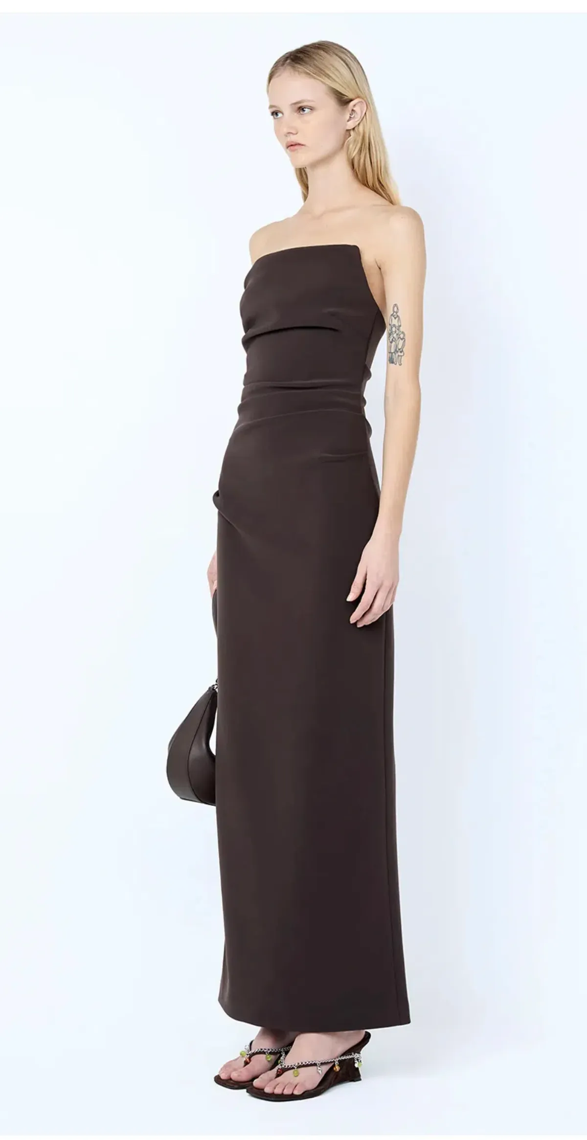 Bec and Bridge Lior strapless dress in espresso - Image 2
