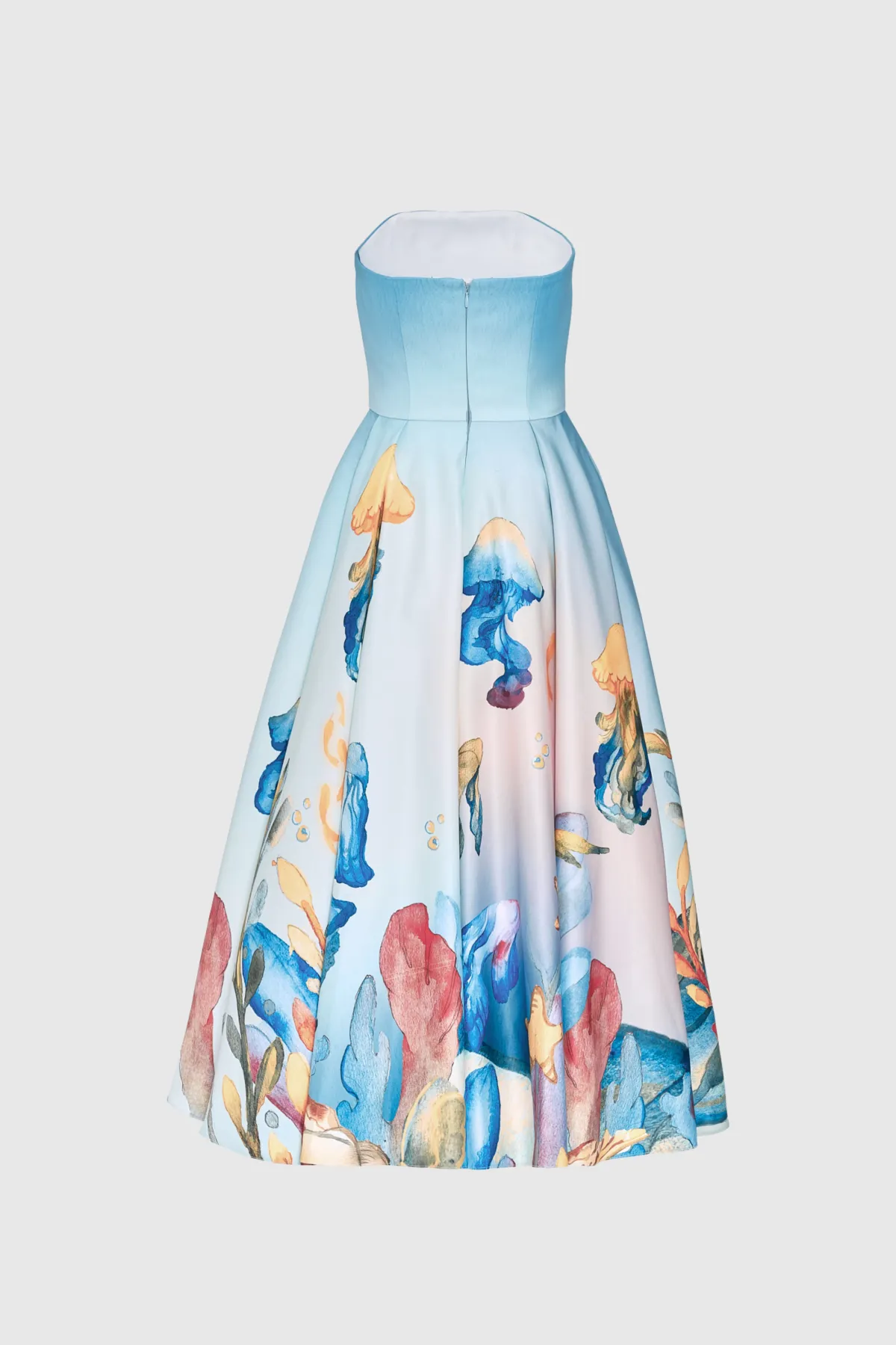 Justin Tong Aquarelle Midi Dress Multi Size 16 - Image 9