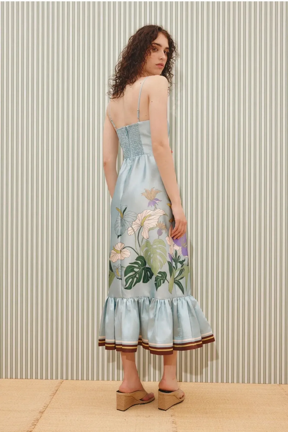 Alemais Alfie Midi Dress Blue floral Size 12 - Image 5
