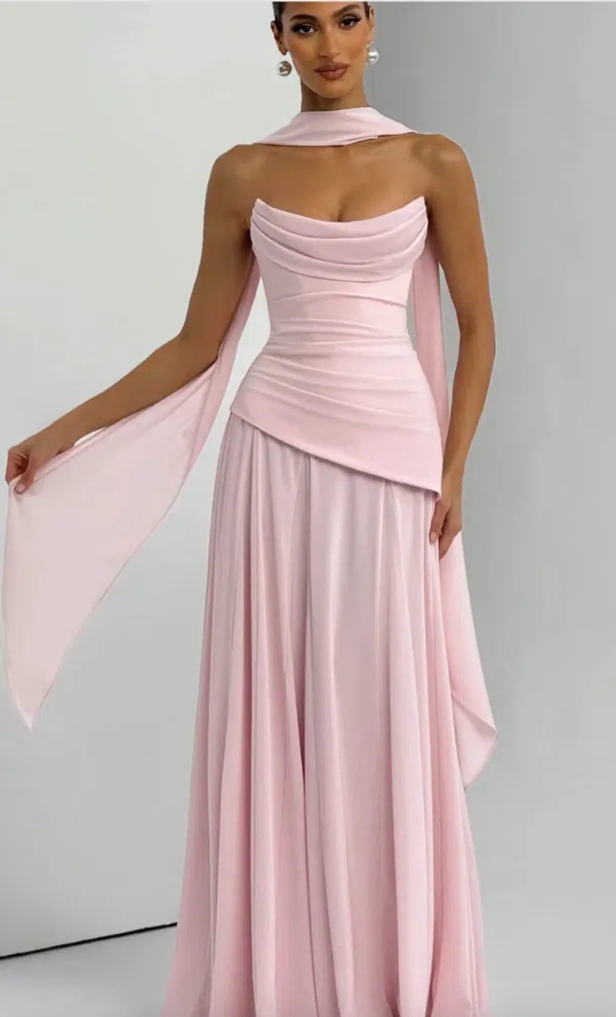 Patricia Maxi Dress - Blush SIZE M - Image 1