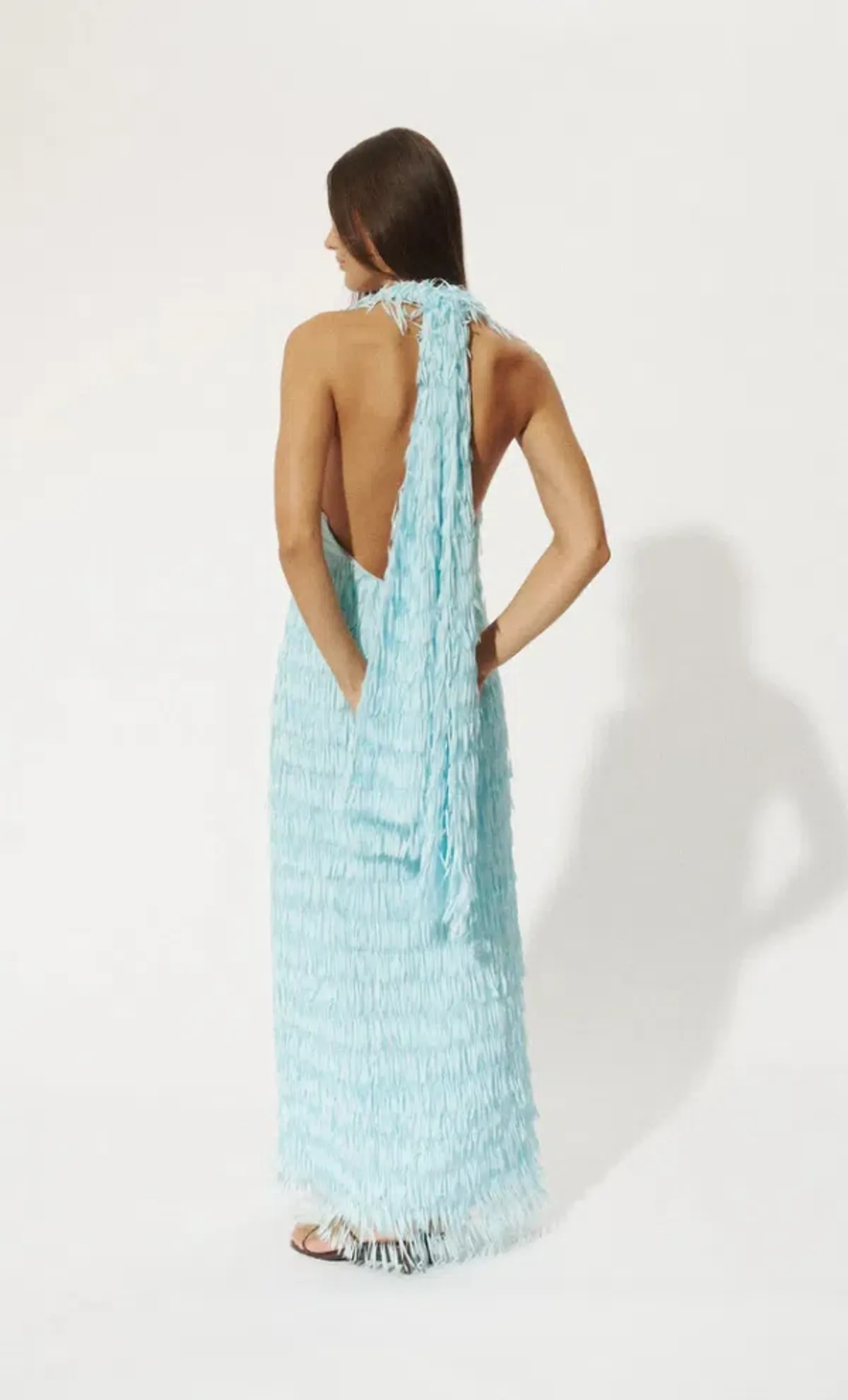 Roame  Ischia Fringe Dress Size M - Image 4
