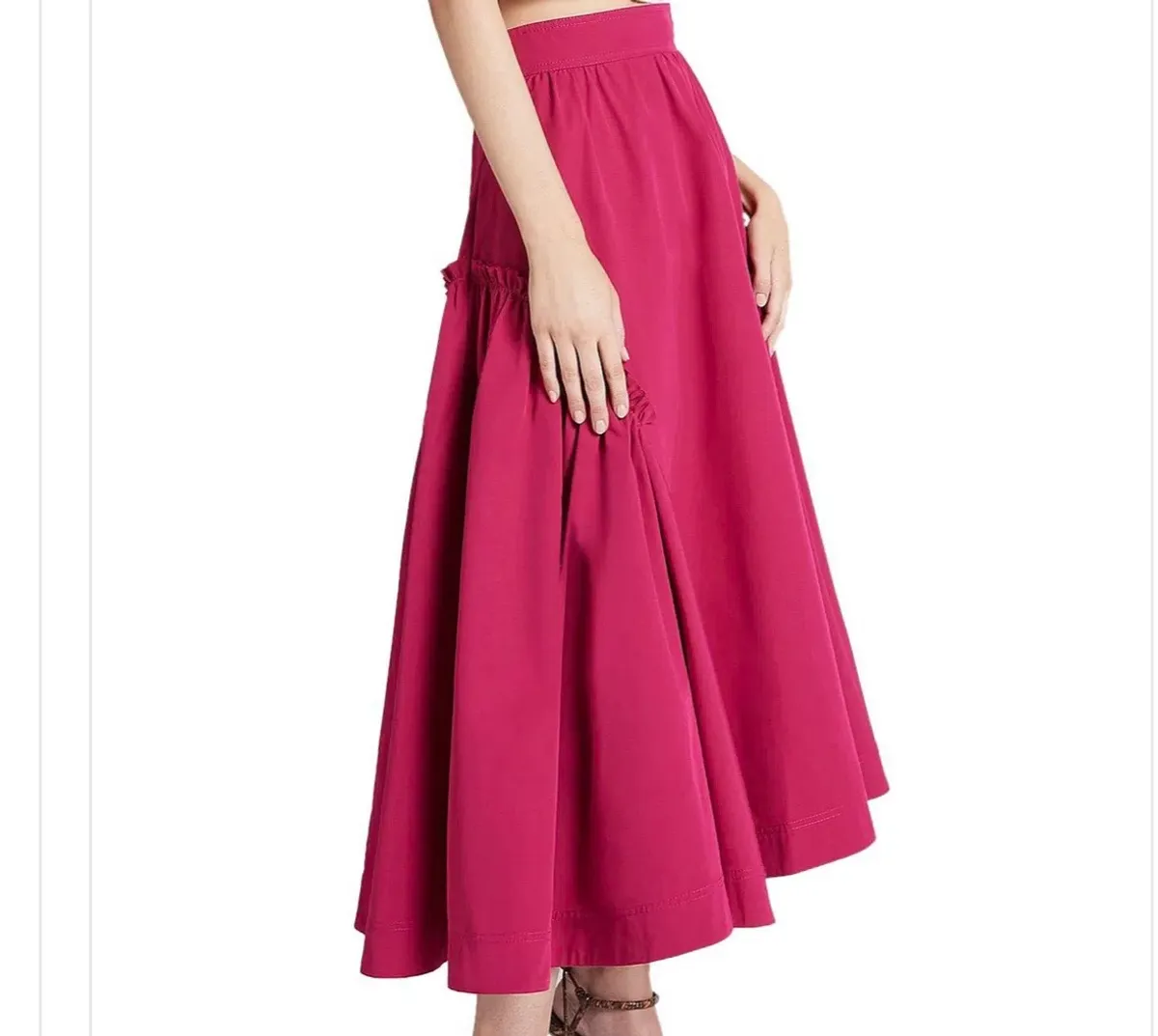 Aje Promise Midi Skirt Fuchsia Size 8 - Image 2