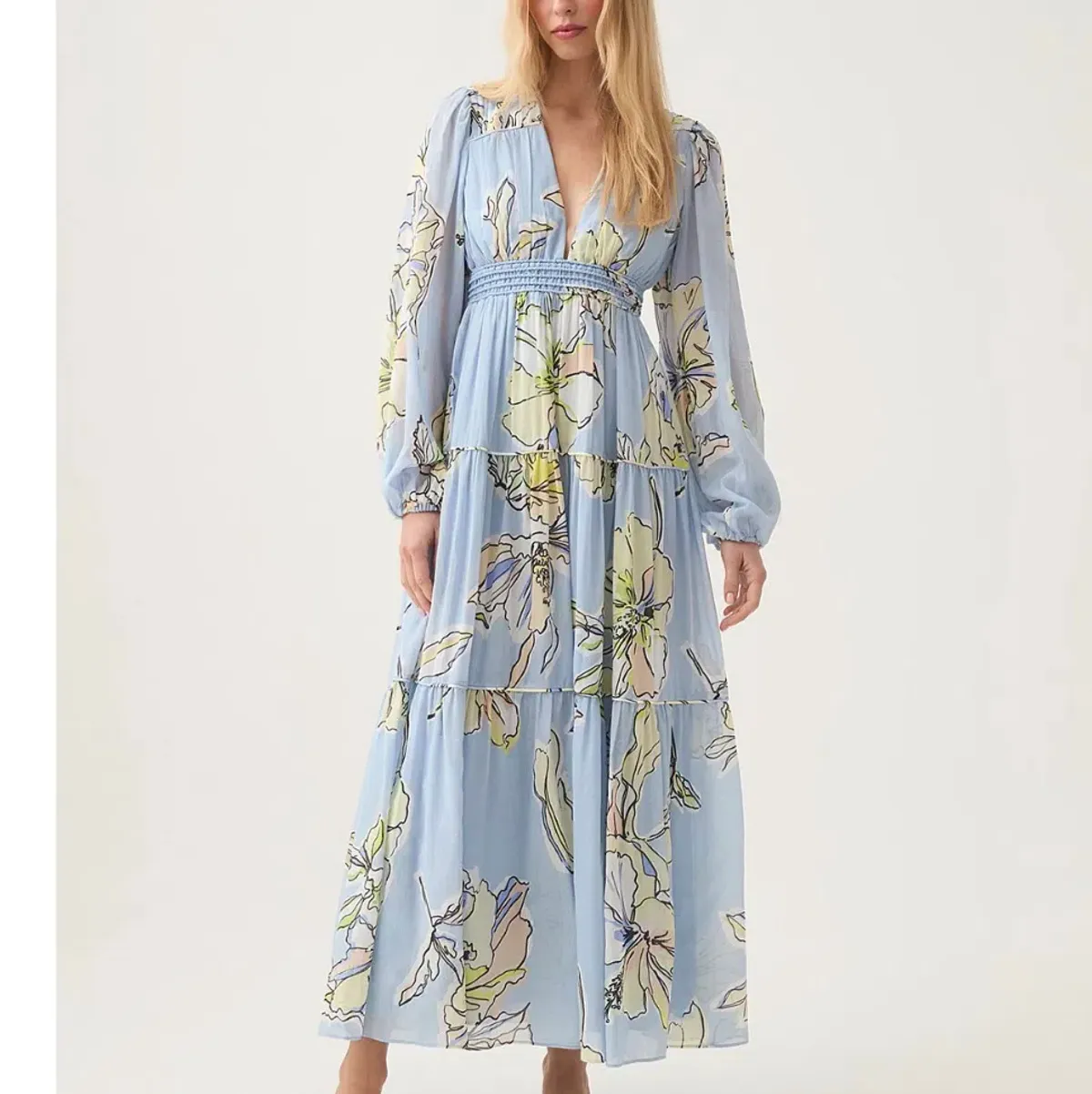 Aje Romantica Voile Maxi Dress Size 8 - Image 1