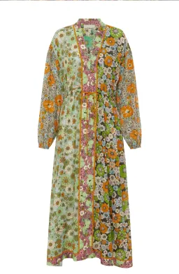 Alémais Orange Blossom Spliced Midi Dress Size 16AU for rent on The Volte - image 5