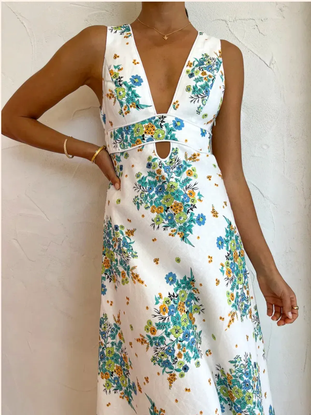 By Johnny - Roma Floral Midi Dress - Size 6  - Image 1