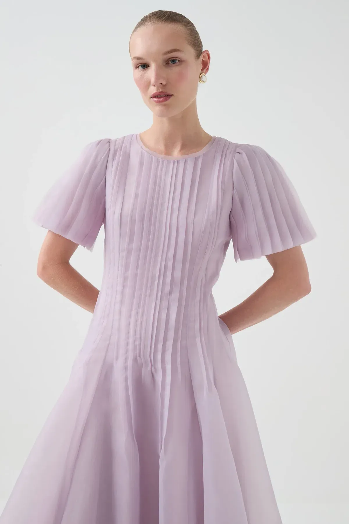 Aje Nova pleated midi dress size 12 - Image 2