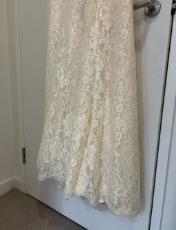 Maggie Sottero “Trinity” Wedding Dress in Champagne, Size 10 for rent on The Volte - image 14
