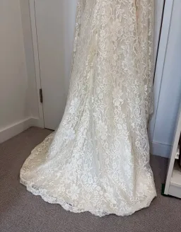 Maggie Sottero “Trinity” Wedding Dress in Champagne, Size 10 for rent on The Volte - image 8