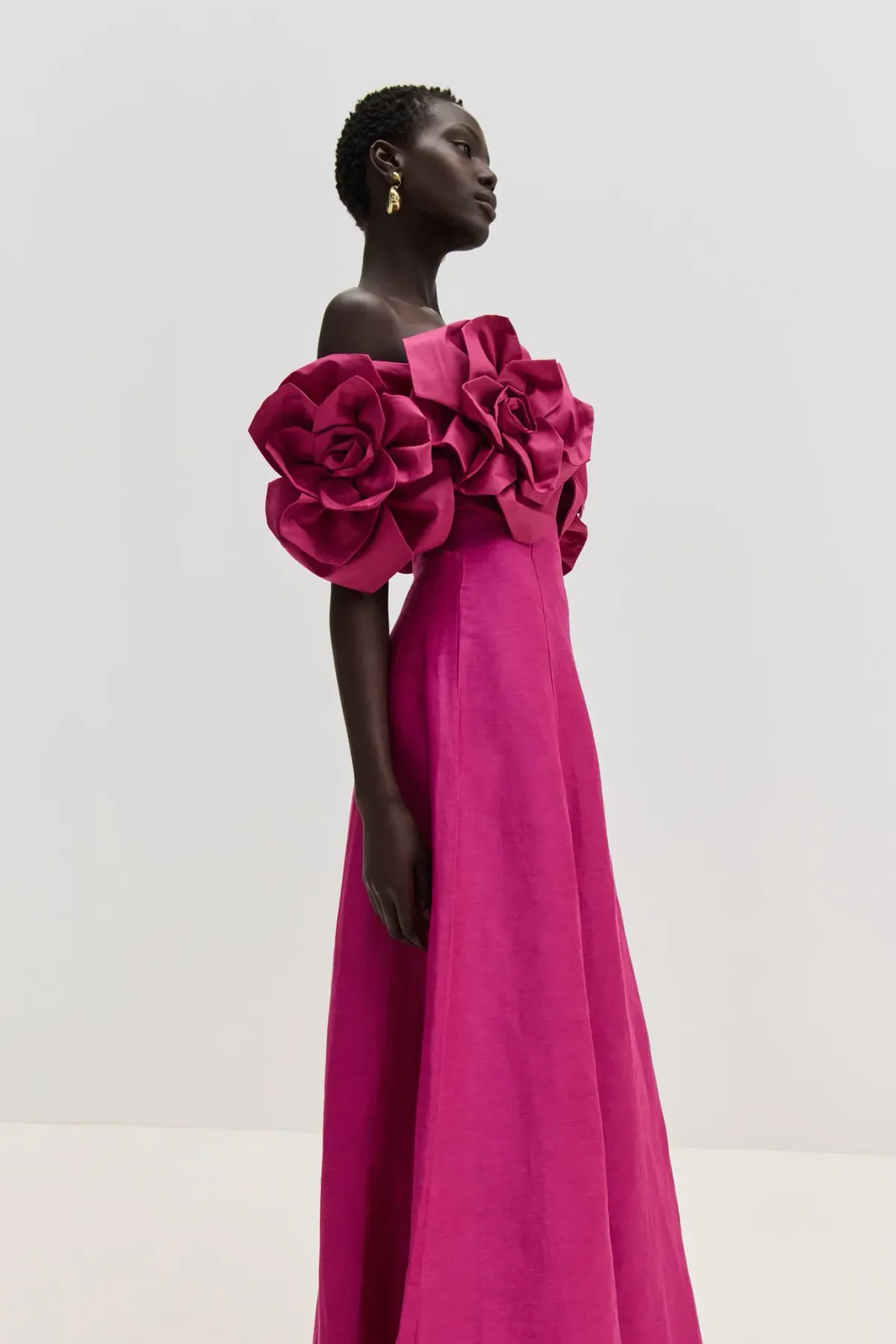 Aje Etta gown magenta size 16 - Image 5