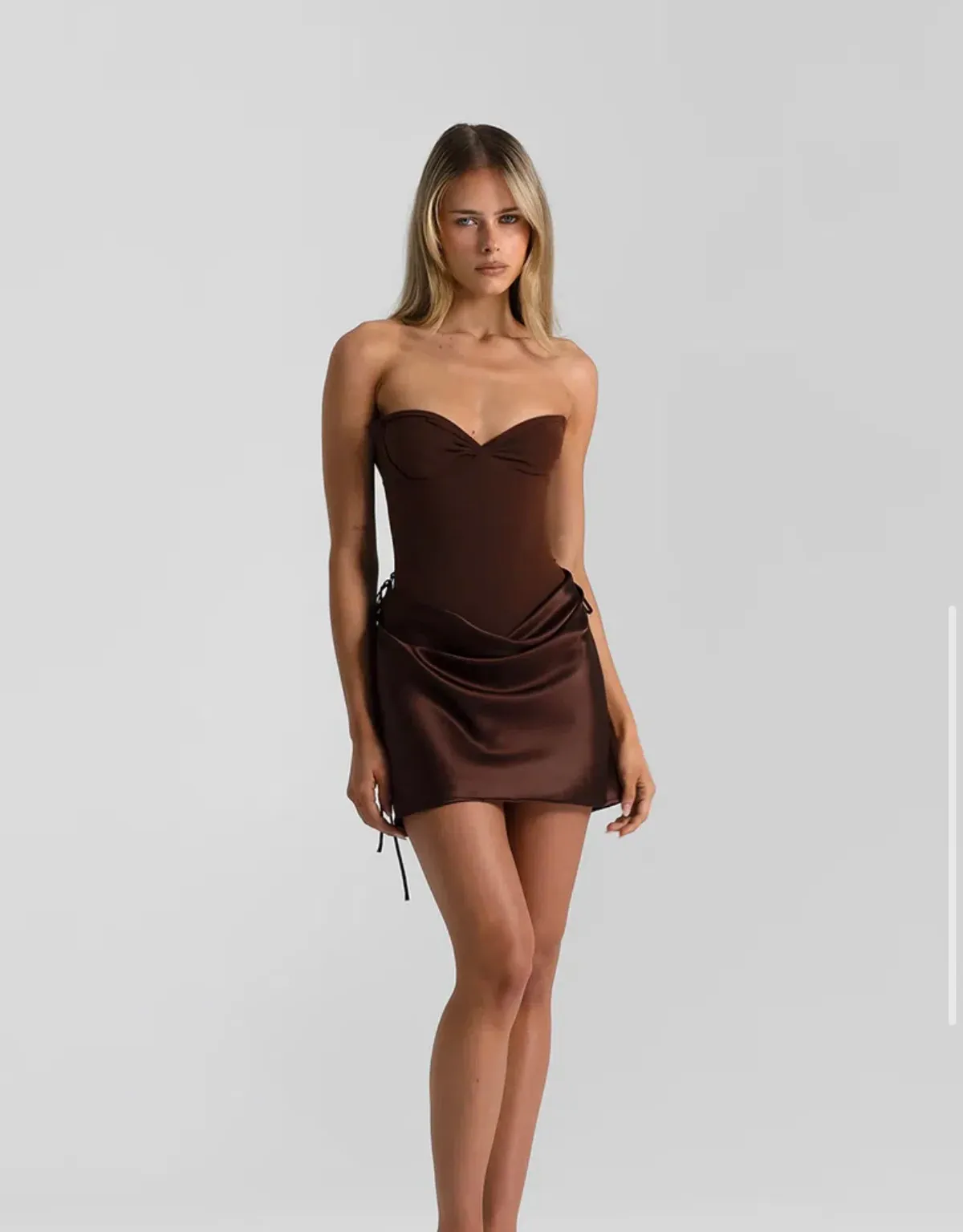 Natalie Rolt Verity Bustier + Evelyn Mini in Espresso SIZE 0/AU 6 - Image 2