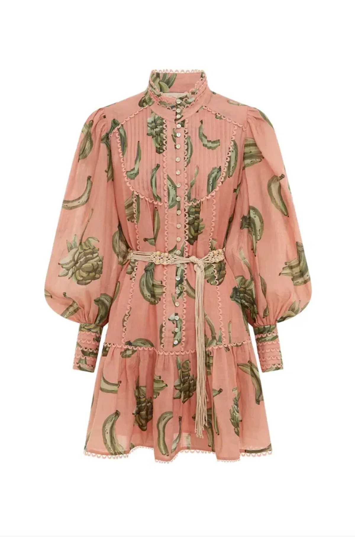 Alemais Bananarama Mini Dress Pink Size 16AU - Image 5