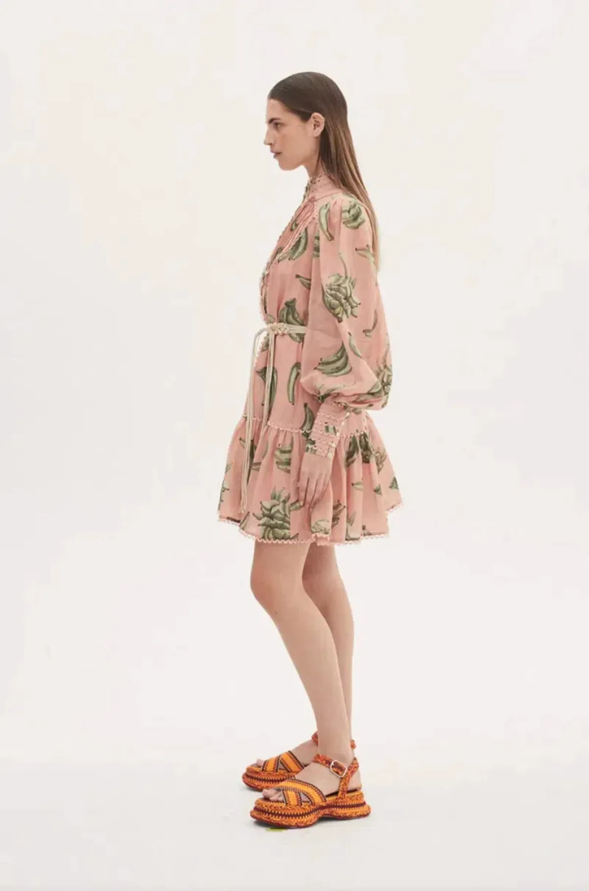 Alemais Bananarama Mini Dress Pink Size 16AU - Image 3