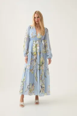 Aje Romantica Voile Maxi Dress Size 12  for rent on The Volte - image 1