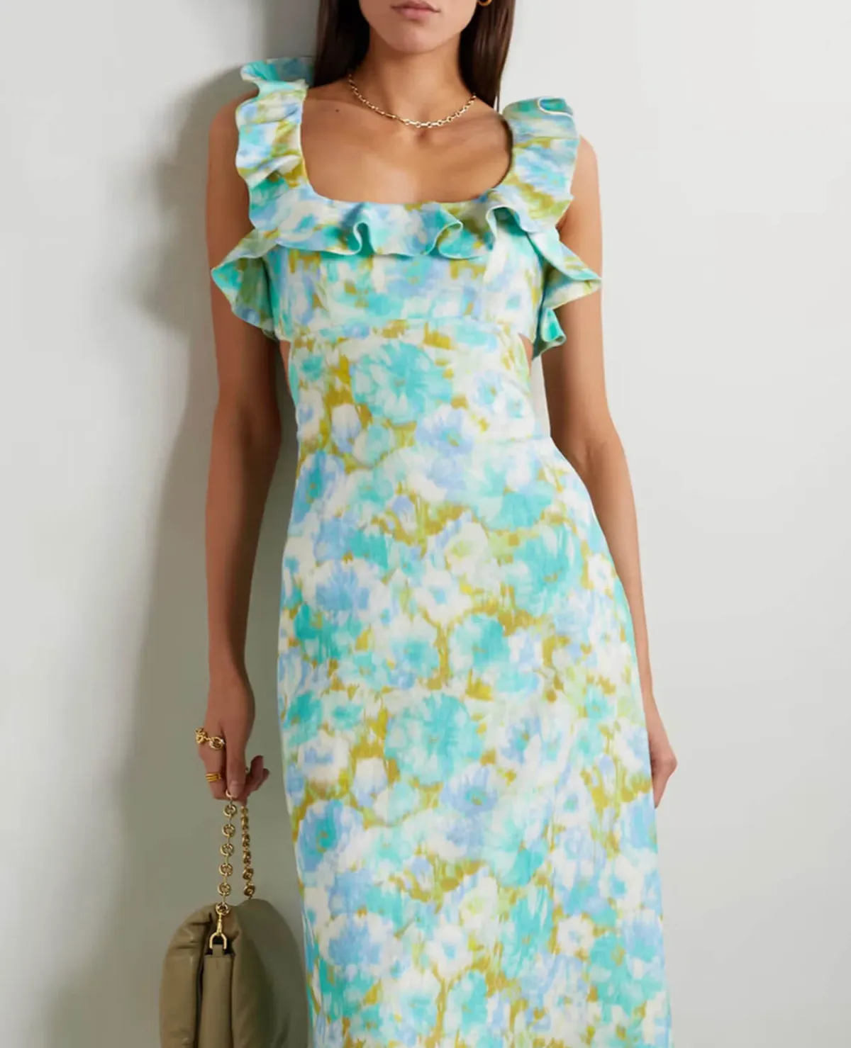 Zimmermann High Tide Frill Midi Dress size 0 / 8 - Image 3